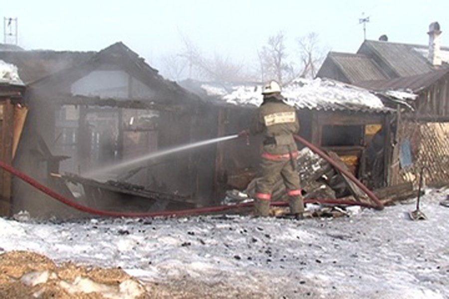 Пожар в хозяйственной постройке в городском округе Зарайск
